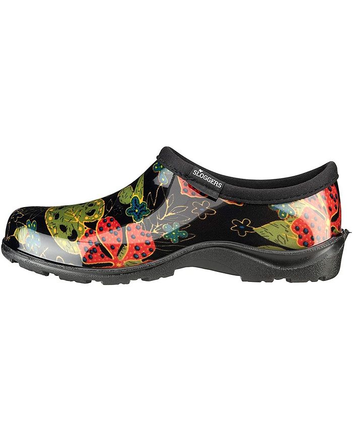 Sloggers Womens Rain and Garden Shoes, Midsummer Black Print, Size 7 ...