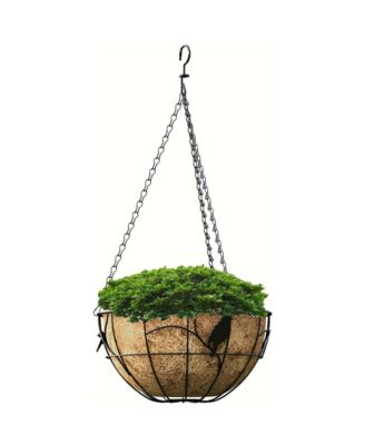Coco Liner Hanging Bird Basket, Black, 14