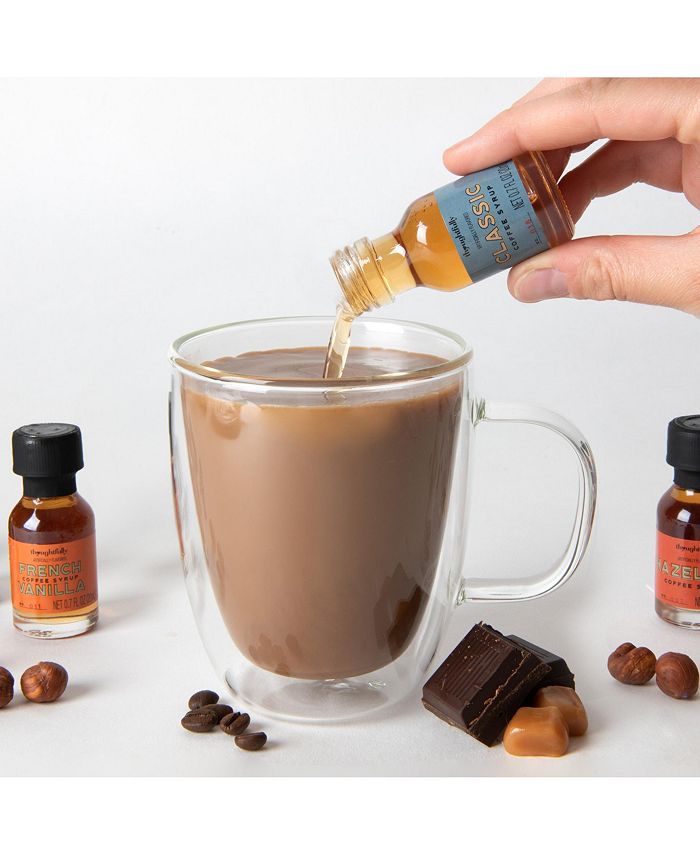 Thoughtfully Gourmet, Mega Coffee Syrup Sampler Gift Set, Set of 18