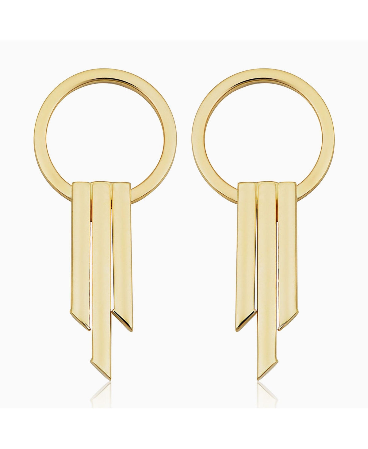 Oradina 14k Yellow Gold Own It Drop Earrings In Yellow Gold