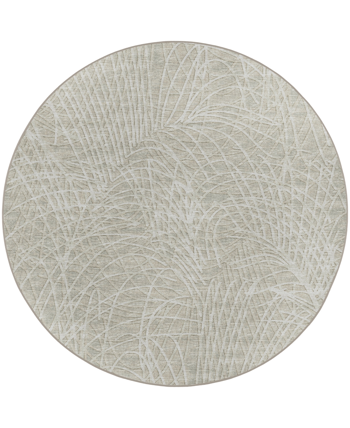 D Style Briggs Brg-2 6' x 6' Round Area Rug - Taupe