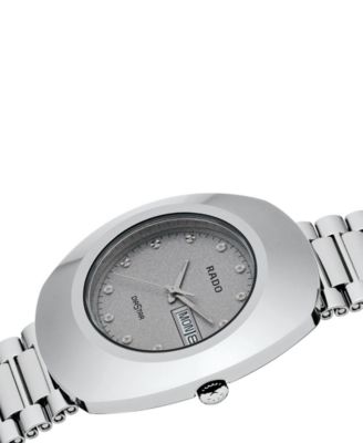 Original Men's Silver-Tone Stainless Steel Bracelet Watch 35mm