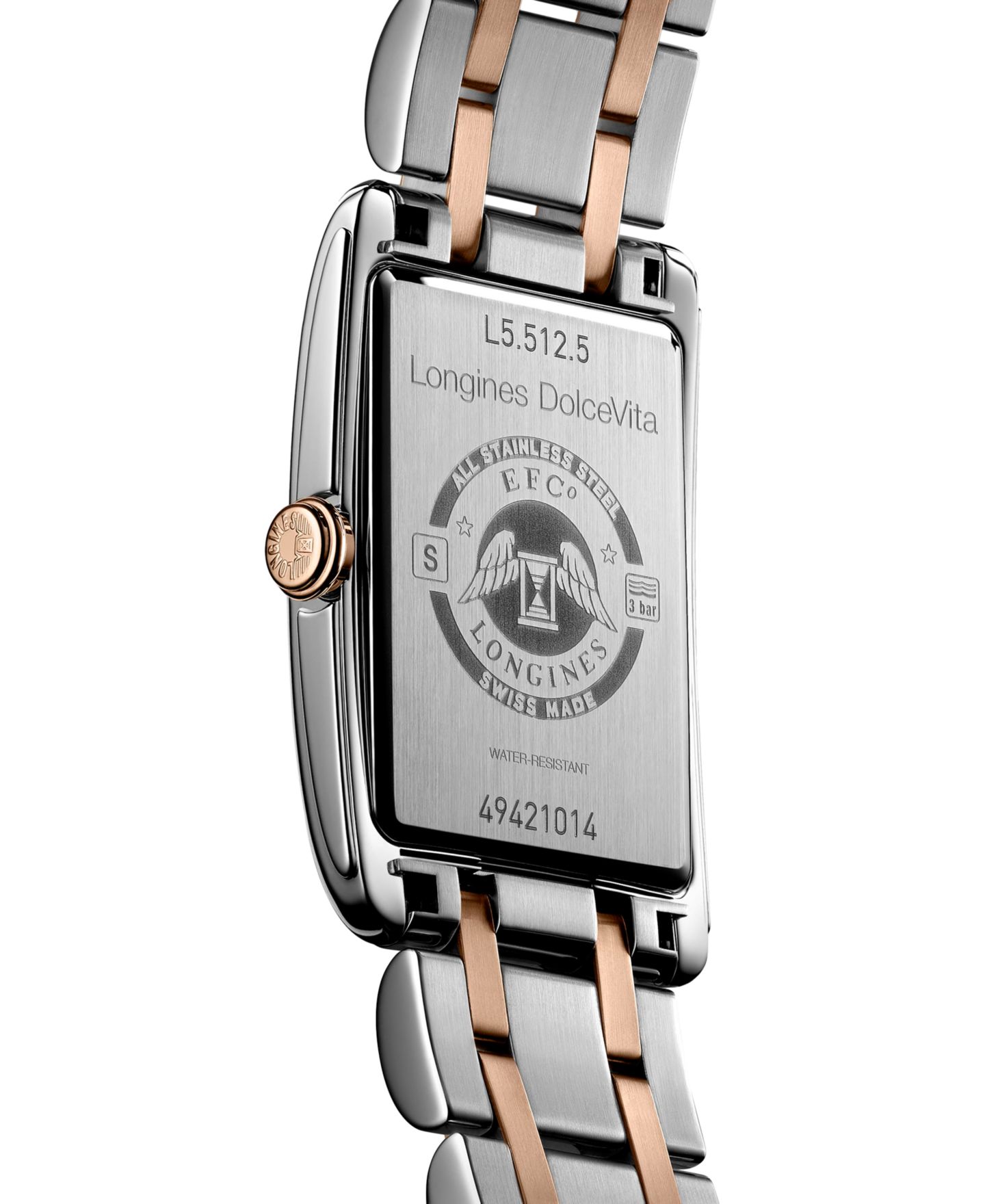 Женские часы-браслет Longines DolceVita с золотом 18K — фото 3