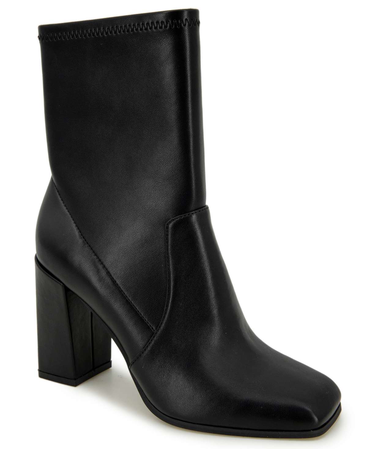 Kenneth Cole New York Jax Stretch Square Toe Boot In Black
