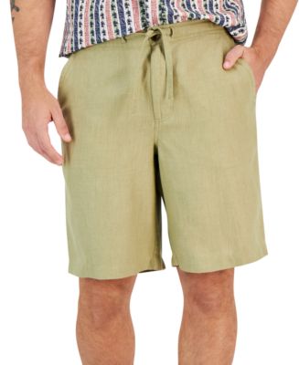 Club Room Men's 100% Linen Drawstring Shorts, Created for Macy's