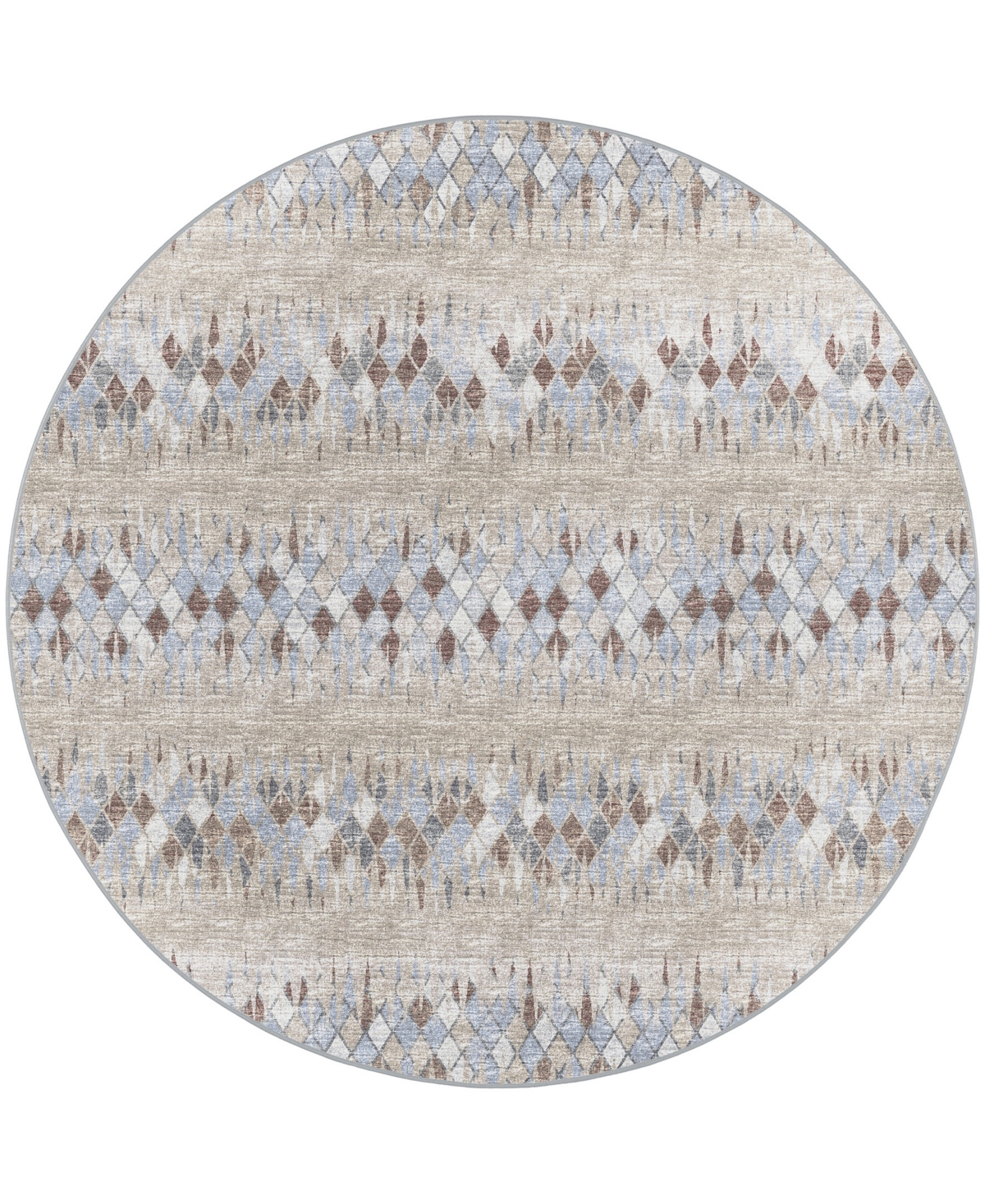 D Style Briggs Brg-5 10' x 10' Round Area Rug - Taupe