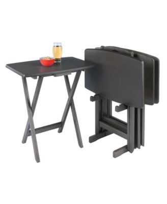 Dorian 5-Piece Wood Snack Table Set