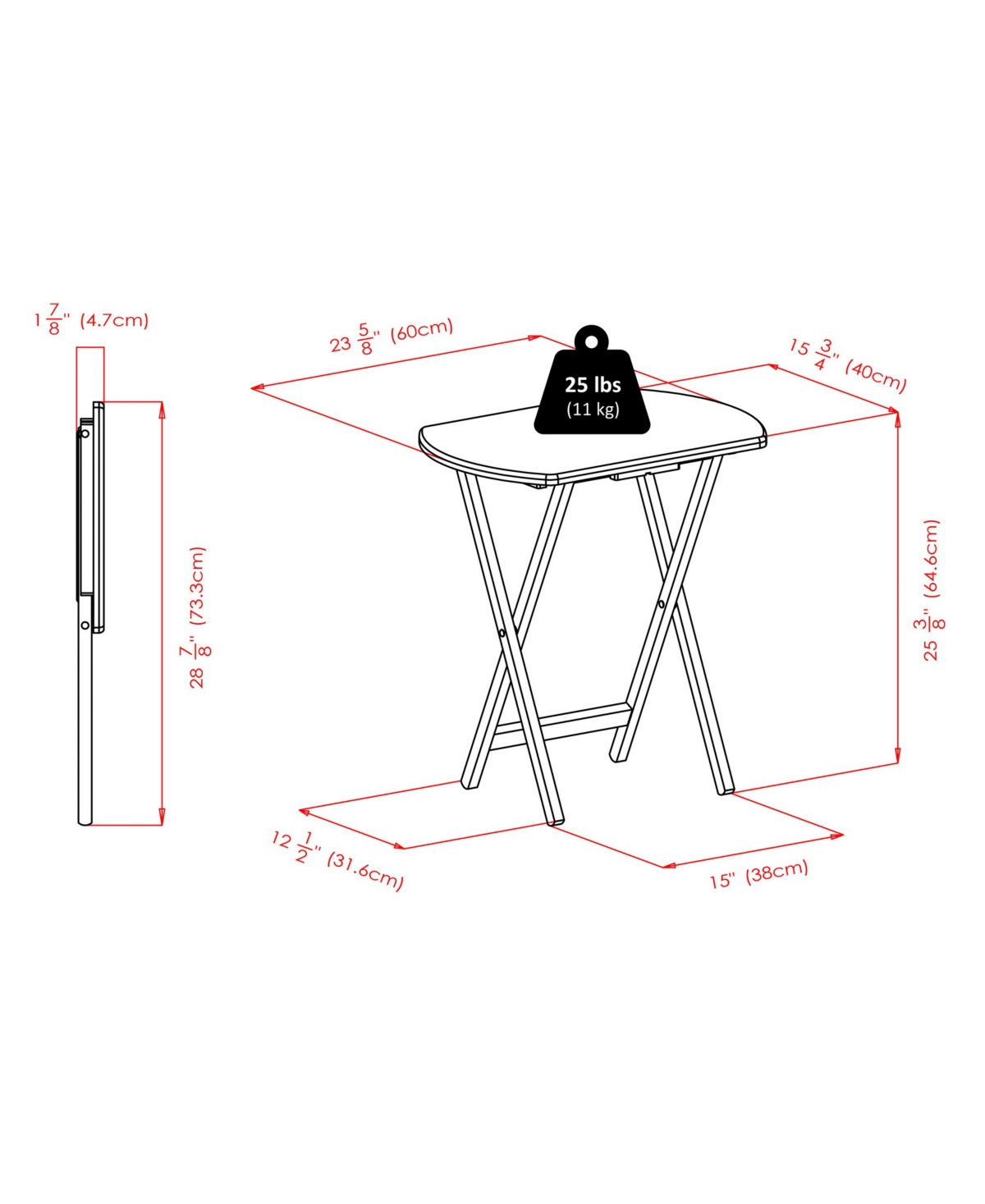 Winsome Cade 2-Piece Wood Oversize Table Set