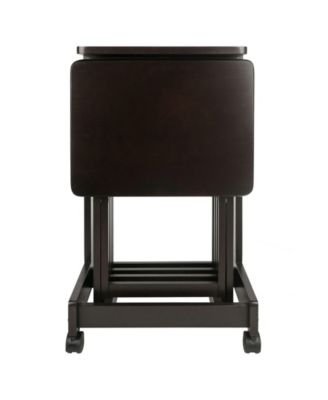 Brienda 5-Piece Wood Flip Top Snack Table Set