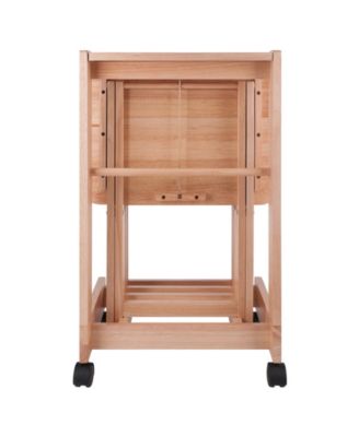 Brienda 5-Piece Wood Flip Top Snack Table Set