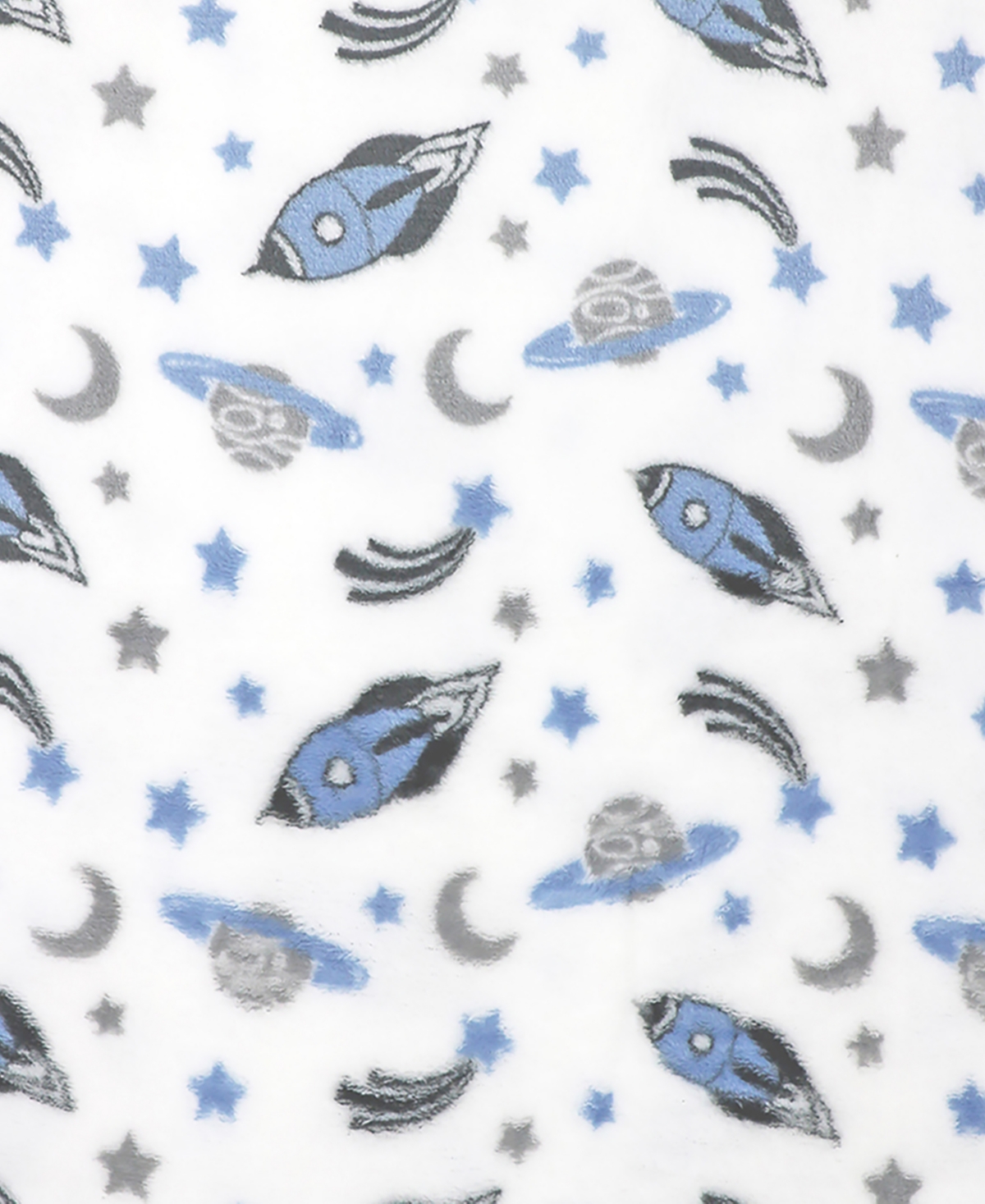 3 Stories Trading Baby Boys Cozy Flannel Fleece Blankets, Pack of 2 - Blue and Gray