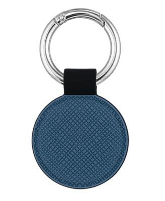 Bluestone and Black Silicone Clip-On Cover designed for Apple AirTag&reg;