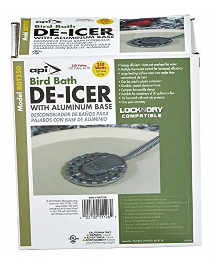 API Bird Bath DeIcer Bird Bath DeIcer with Aluminum Base 250 Watt