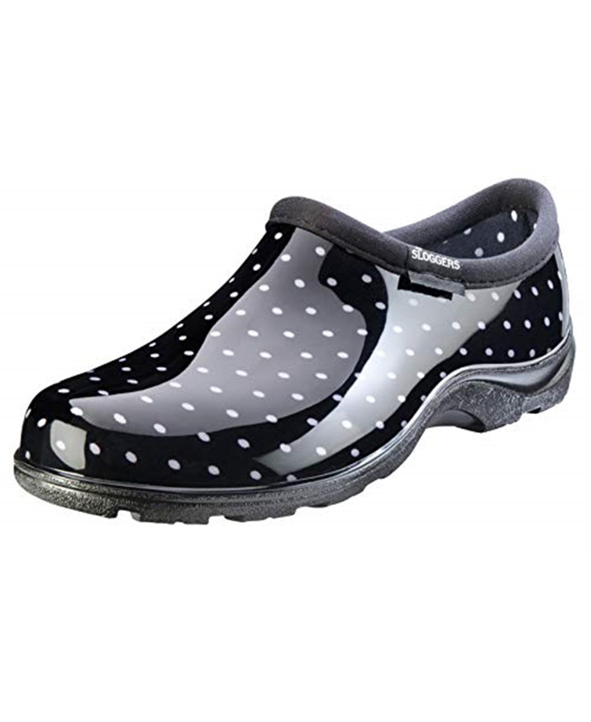 Sloggers Womens Rain And Garden Shoes, Black And White Polka-dots, Size 10 In Multi