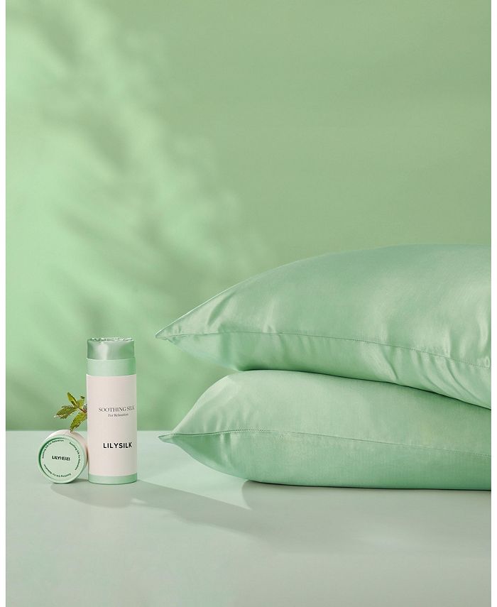 LILYSILK Green Mulberry Silk Pillowcase, Standard Macy's