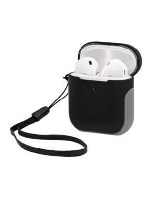 Black and Grey Sport Cover designed for Apple AirPods&reg;