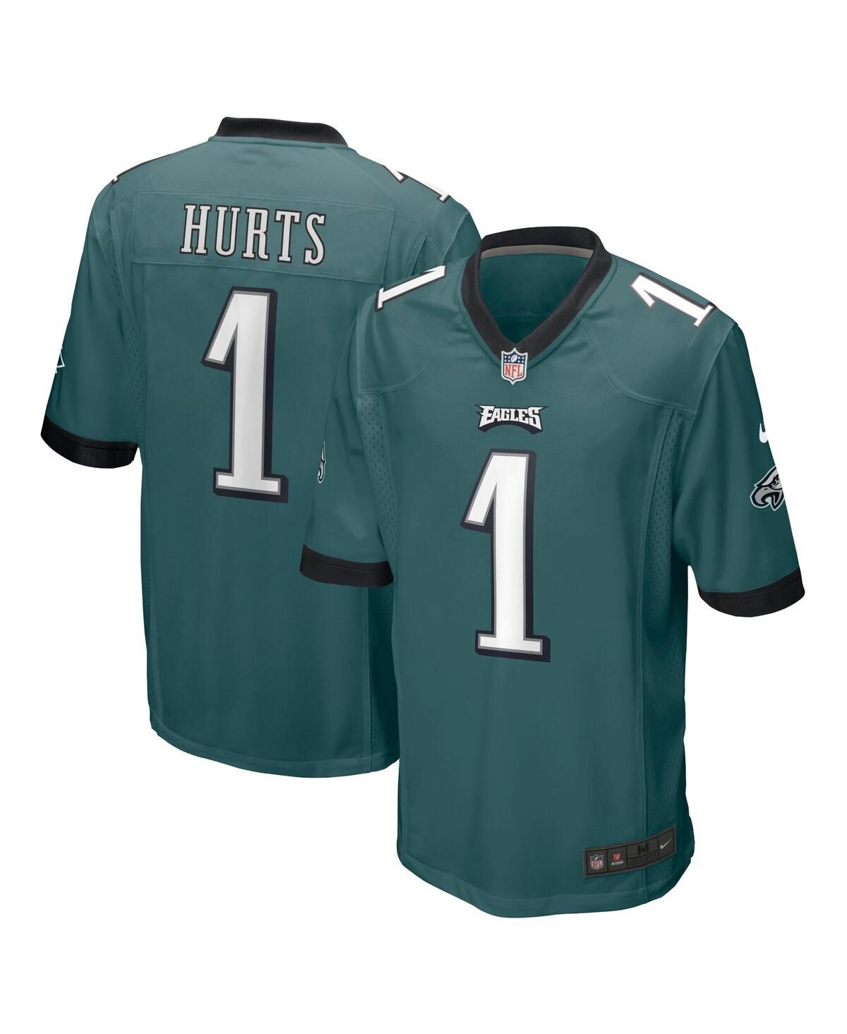 Мужская футболка Jalen Hurts Midnight Green для командных игр Philadelphia Eagles