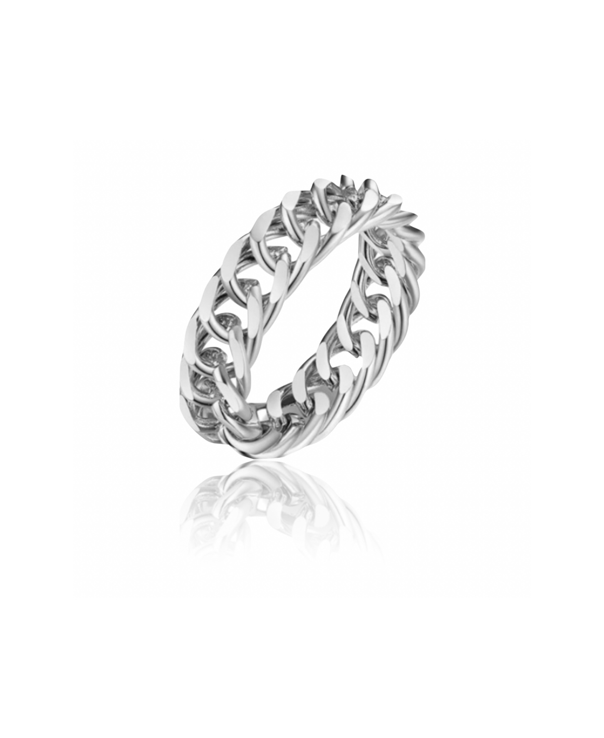 Shop Ben Oni Cody Cuban Link Ring In Silver