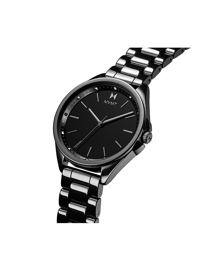 MVMT Women's Coronada Ceramic Black Bracelet Watch, 36mm Macy's