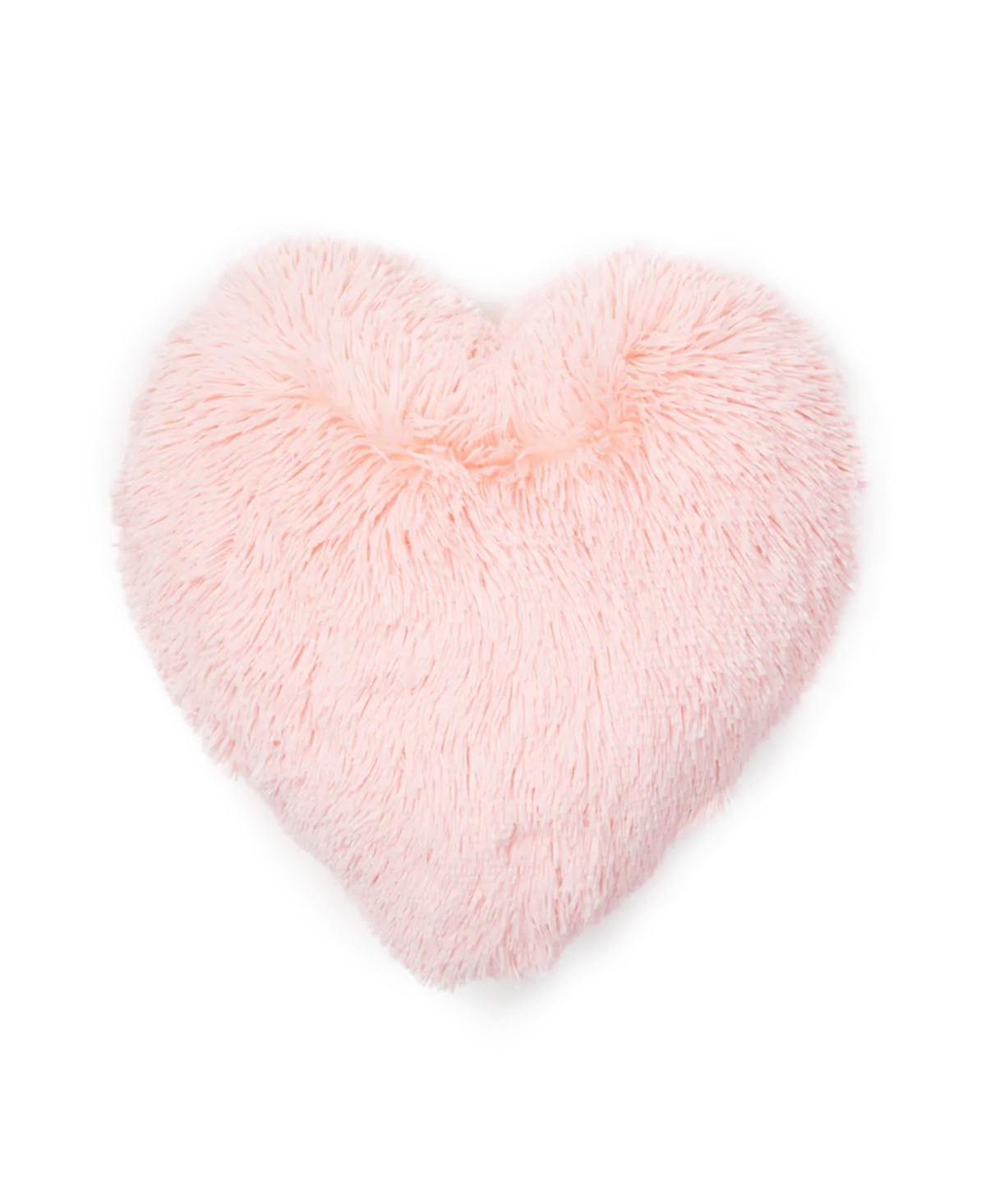 Dormify Sophia Heart Faux Fur Pillow, 16" X 16", Ultra-cute Styles To Personalize Your Room In Sophia Pink