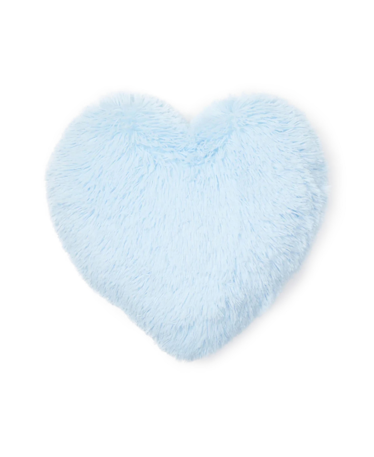 Dormify Sophia Heart Faux Fur Pillow, 16" X 16", Ultra-cute Styles To Personalize Your Room In Sophia Sky Blue