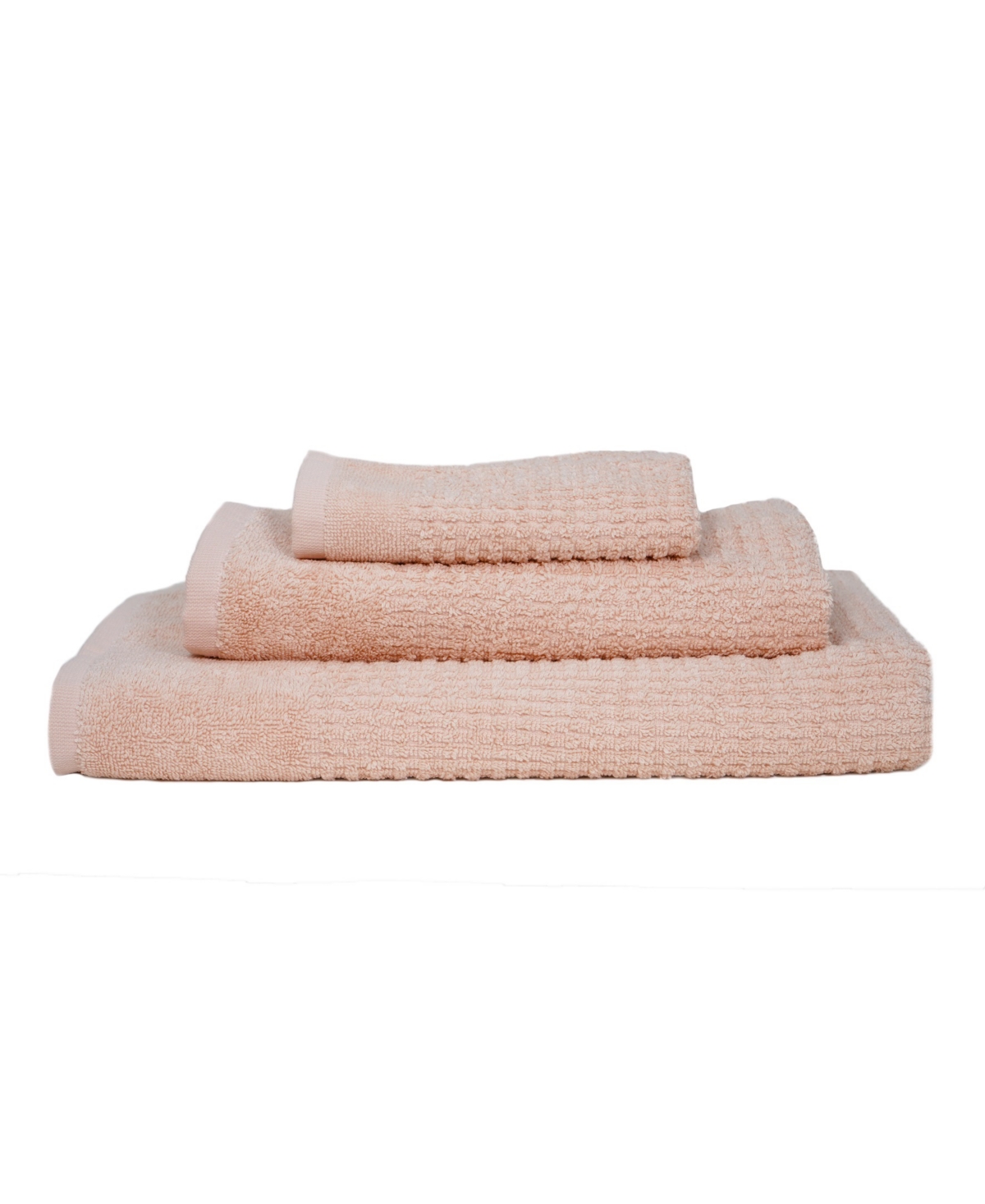 Ozan Premium Home Sorano Collection 3 Piece Turkish Cotton Luxury Towel Set Bedding In Pink