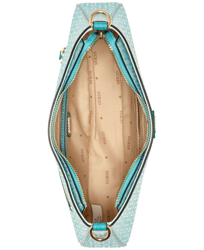 GUESS Alexie Ombre Monogram Medium Top Zip Shoulder Bag & Reviews