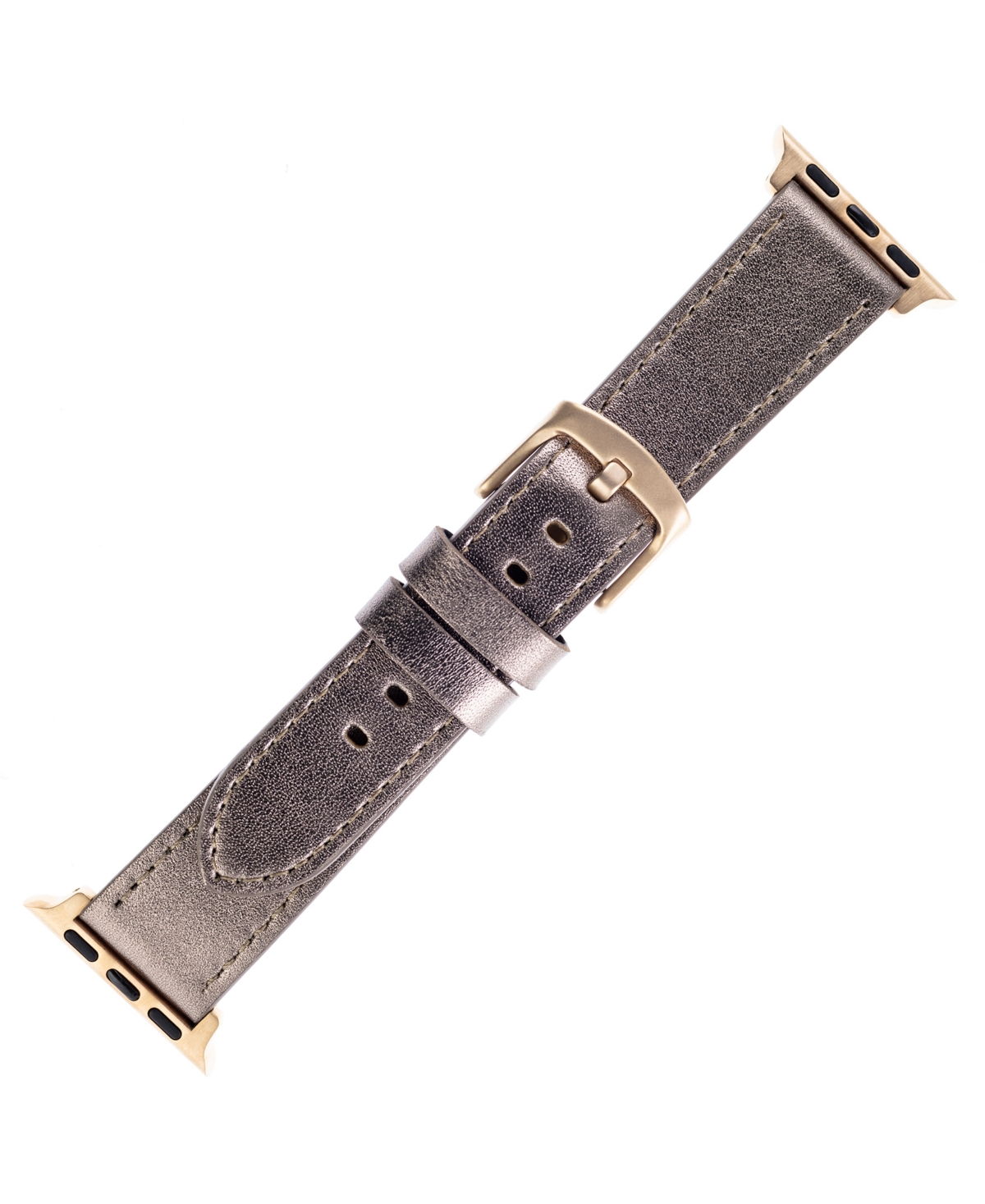 Pearlescent Genuine Leather Band Compatible with 38/40/41mm Apple Watch - Bronze