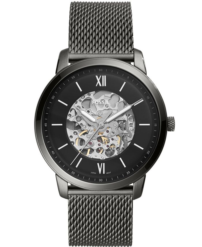 Fossil mesh strap watch sales