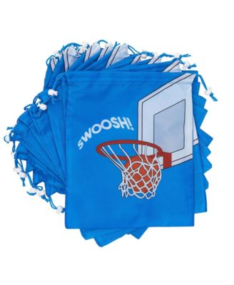 12 Stück Basketball-Partytüten Mit Griffen – Vlies-Goodie-Taschen Für Geburtstag & Sportpartys