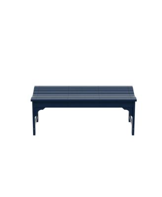 Backless All-Weather Outdoor Bench for Patio Garden