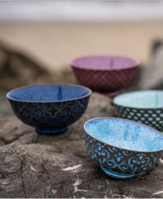 Set of Four Ooh La La Arabella Bowls, 10 oz