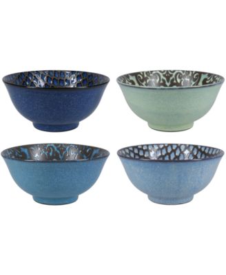Four Dinner Bowls, 9.5"
