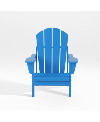 All-Weather Contoured Outdoor Poly Folding Adirondack Chair
