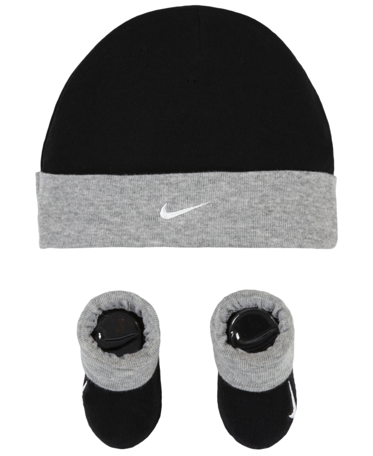 Nike Baby Boys or Baby Girls Swoosh Hat and Booties, 2 Piece Set