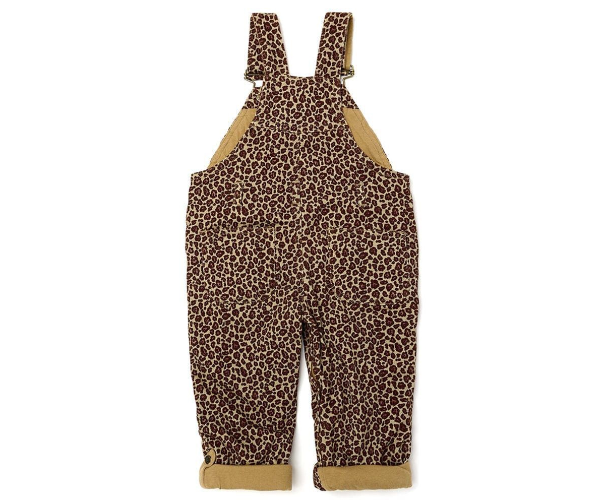 Dotty Dungarees Toddler Girl And Toddler Boy Leopard Print Overalls In Multi