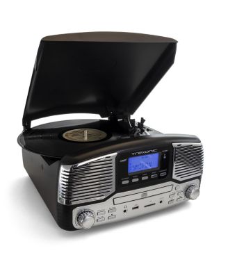 Retro Wireless Bluetooth Record and CD Player