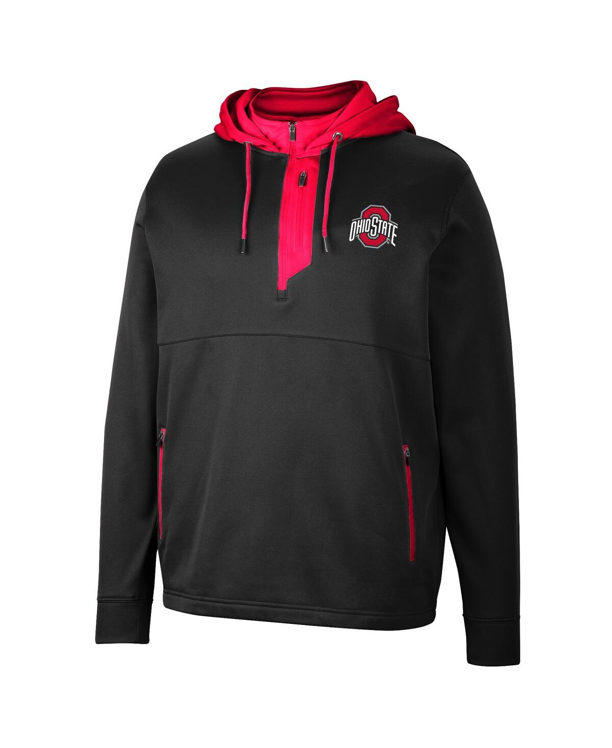 Shop Colosseum Men's  Black Ohio State Buckeyes Luge 3.0 Quarter-zip Hoodie