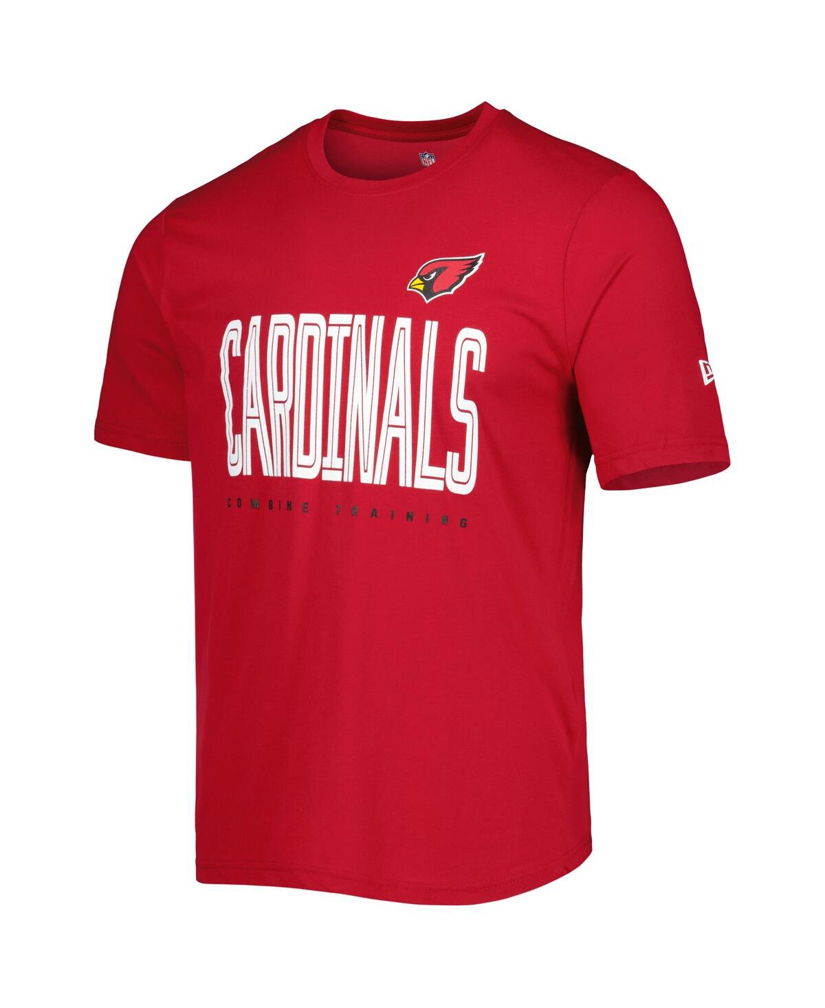 NEW ERA MEN'S NEW ERA CARDINAL ARIZONA CARDINALS COMBINE AUTHENTIC TRAINING HUDDLE UP T-SHIRT 