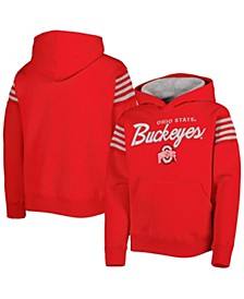 Youth Boys Scarlet Ohio State Buckeyes The Champ Is Here Pullover Hoodie