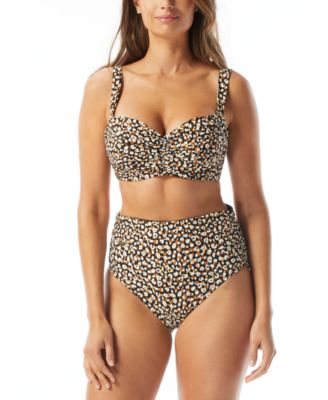 Coco Reef Womens Charisma Bra Sized Pleated Bikini Top Bottoms Women's Swimsuit
