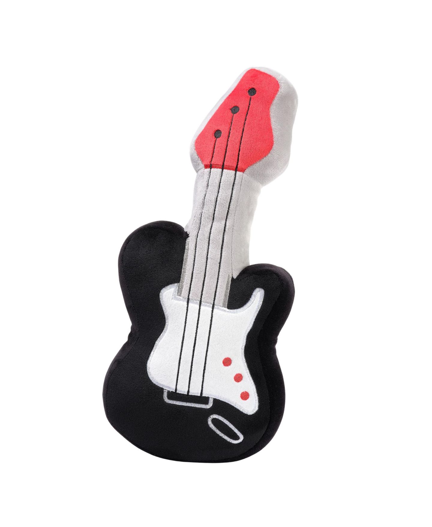 Детская мягкая игрушка Lambs & Ivy Rock Star 14.5" Plush Guitar, цвет: Чёрный — фото 1