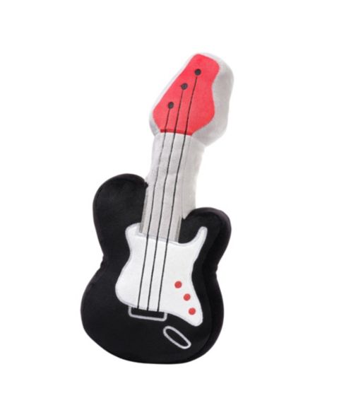 Детская мягкая игрушка Lambs & Ivy Rock Star 14.5" Plush Guitar, цвет: Чёрный