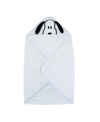 Baby Snoopy Baby/Infant Cotton Hooded Bath Towel - White