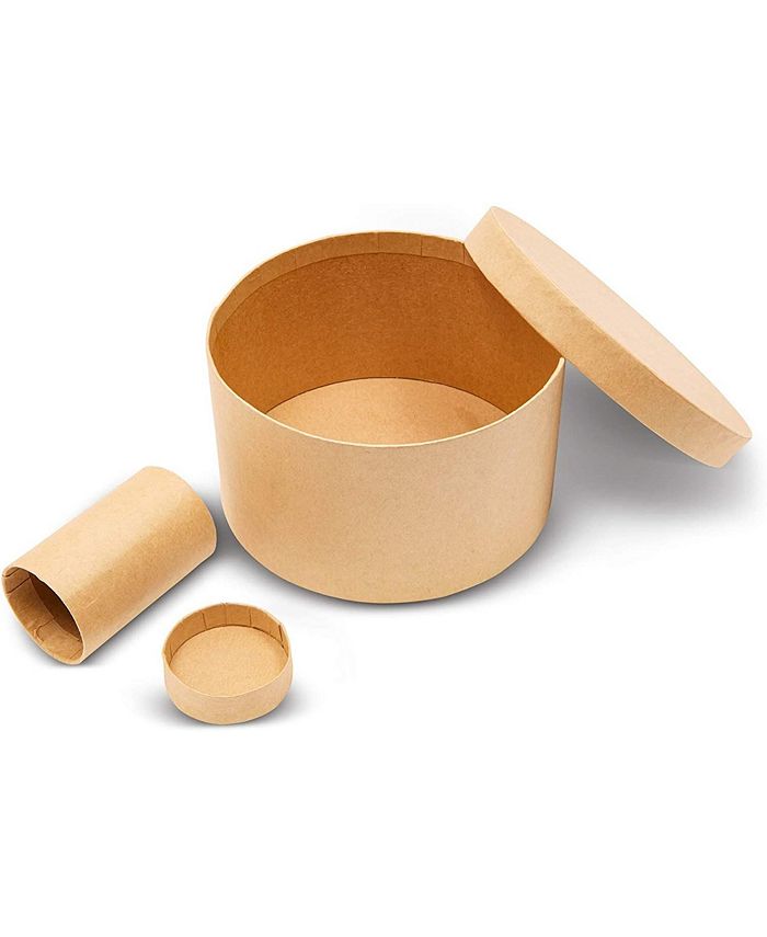 Bright Creations Round Nesting Boxes with Lids (6 Sizes, 6 Pack