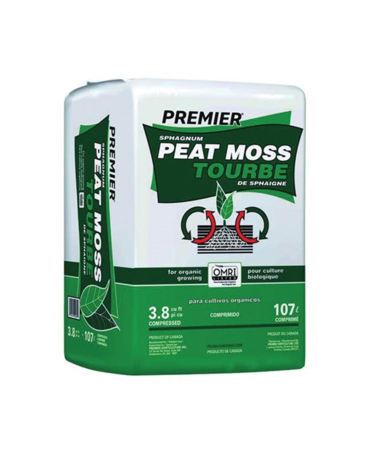 0082P Sphagnum Peat Moss, 3.8 Cu Ft - Multi