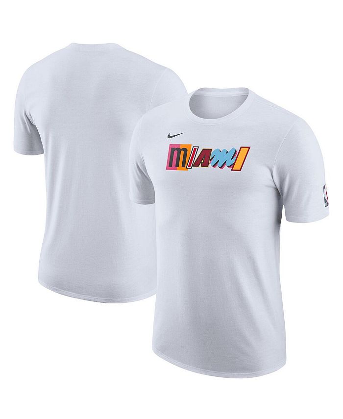Nike Men's White Miami Heat 2022/23 City Edition Essential Warmup T-shirt