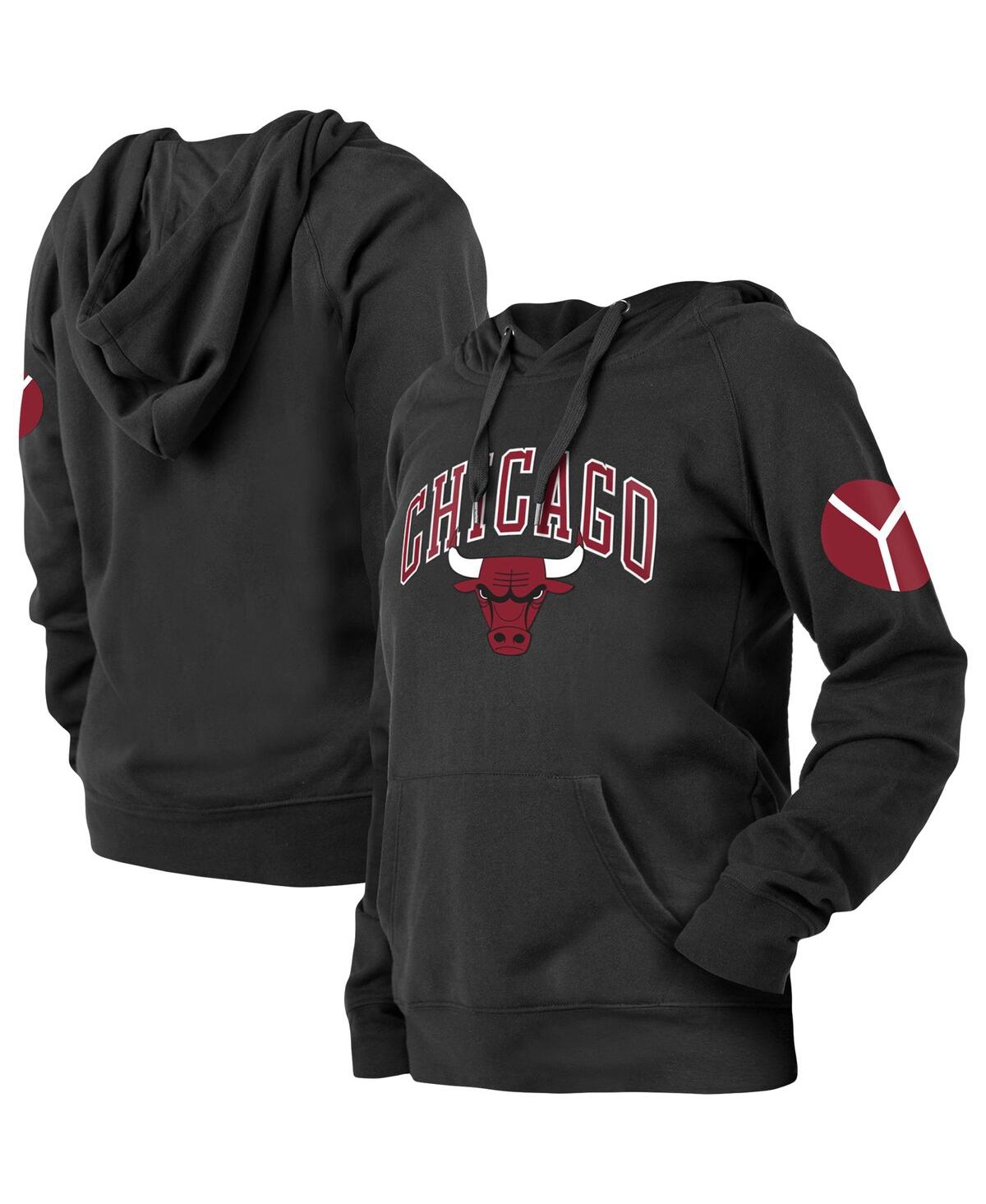 Women's New EraChicago Bulls 2022/23 City Edition Pullover Hoodie - Black