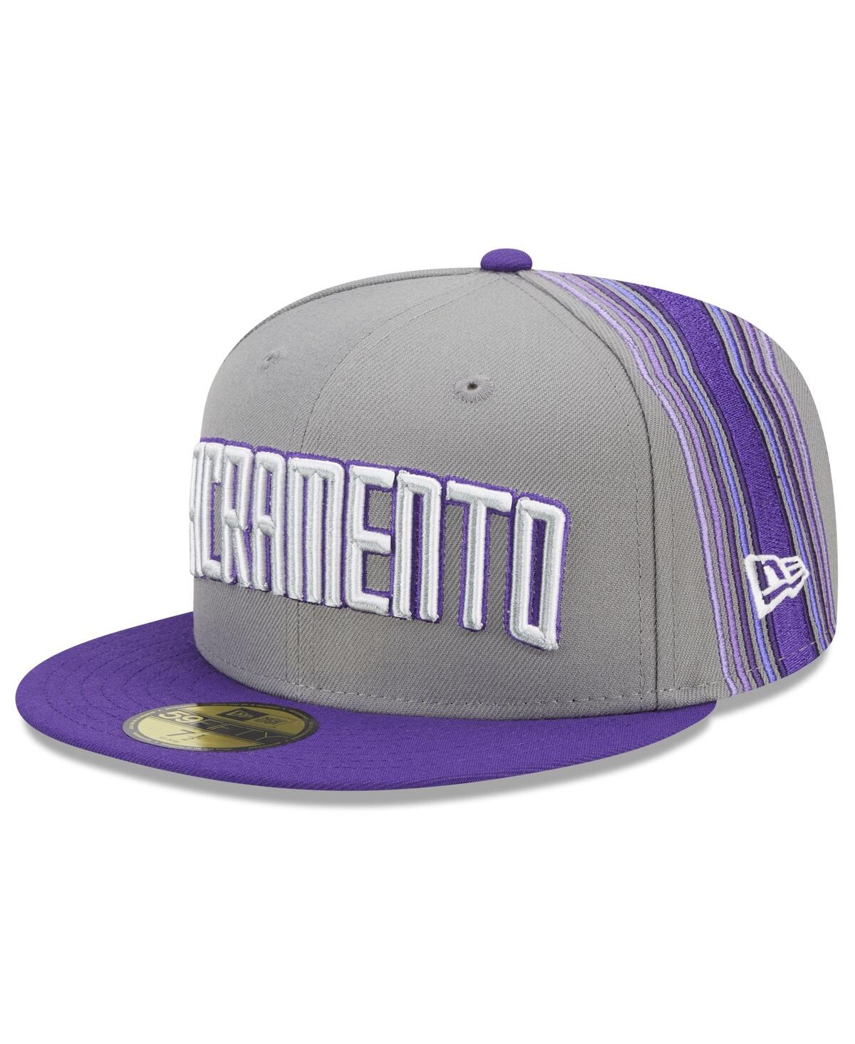 Men's New EraSacramento Kings 2022/23 City Edition Official 59FIFTY Fitted Hat - Purple