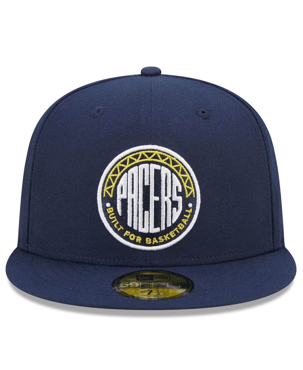 Shop New Era Men's  Blue Indiana Pacers 2022/23 City Edition Alternate Logo 59fifty Fitted Hat